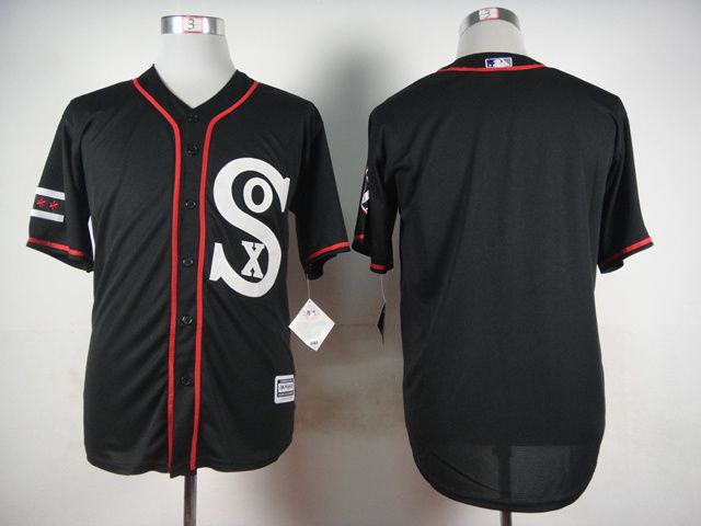 Men Chicago White Sox Blank Black MLB Jerseys->st.louis blues->NHL Jersey